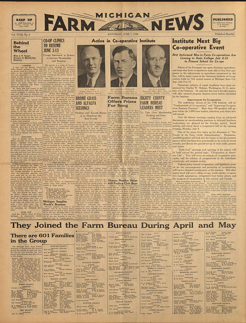 Michigan farm news. (1940 June 1)