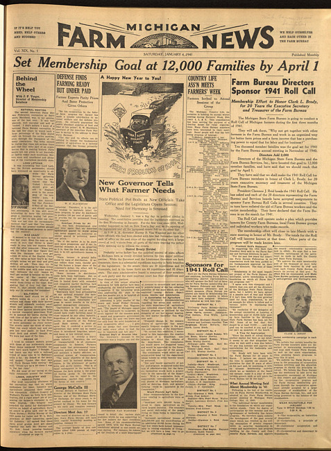 Michigan farm news. (1941 January 4)