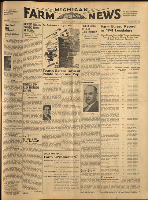 Michigan farm news. (1941 July 5)
