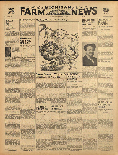 Michigan farm news. (1942 September 5)