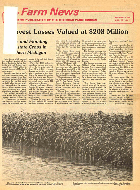Farm news. (1981 November)