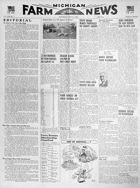 Michigan farm news. (1944 May)