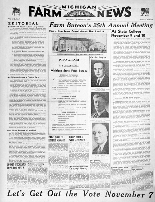 Michigan farm news. (1944 November)