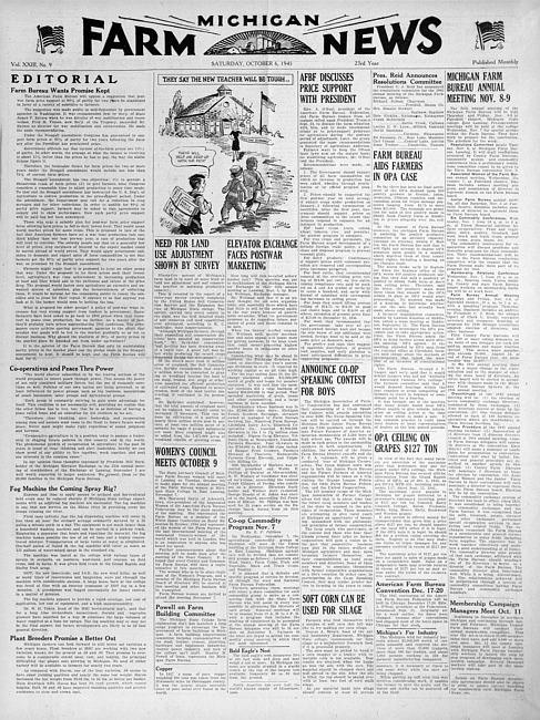 Michigan farm news. (1945 October)