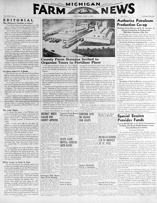 Michigan farm news. (1948 June)