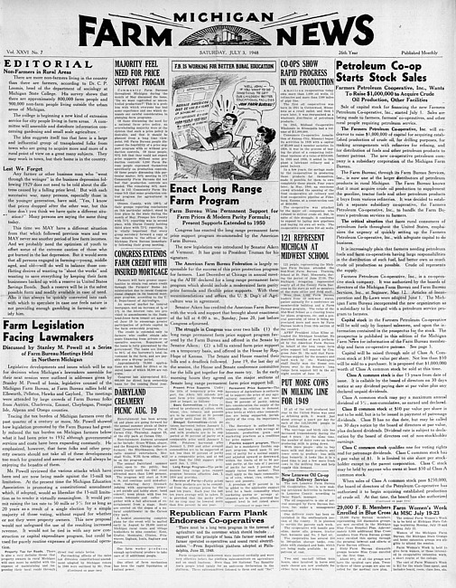 Michigan farm news. (1948 July)