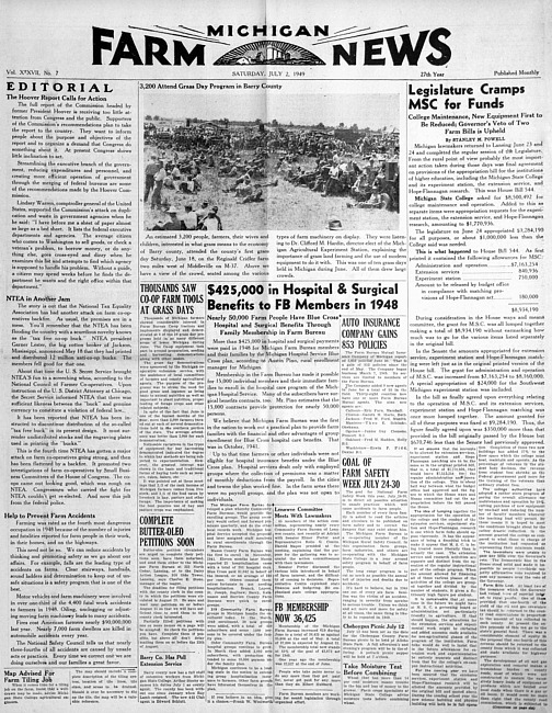 Michigan farm news. (1949 July)