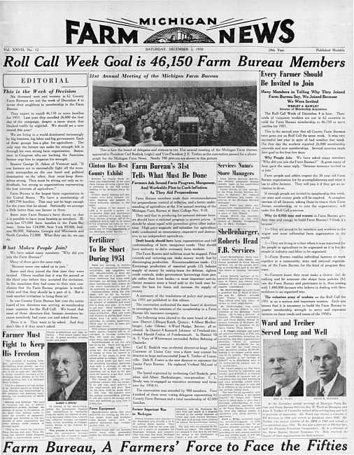 Michigan farm news. (1950 December)