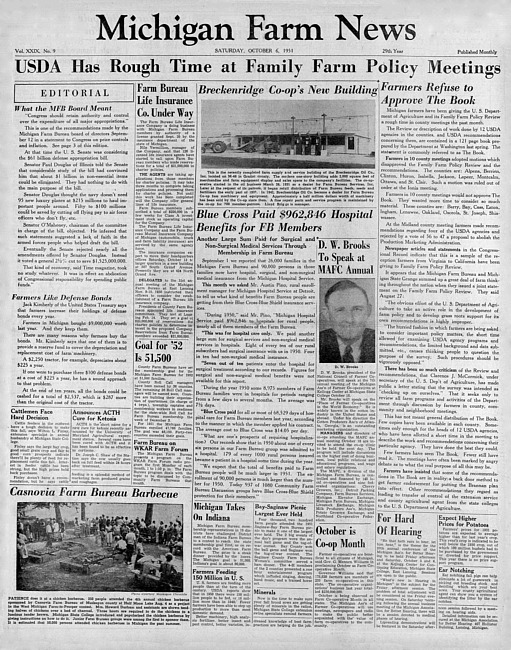 Michigan farm news. (1951 October)
