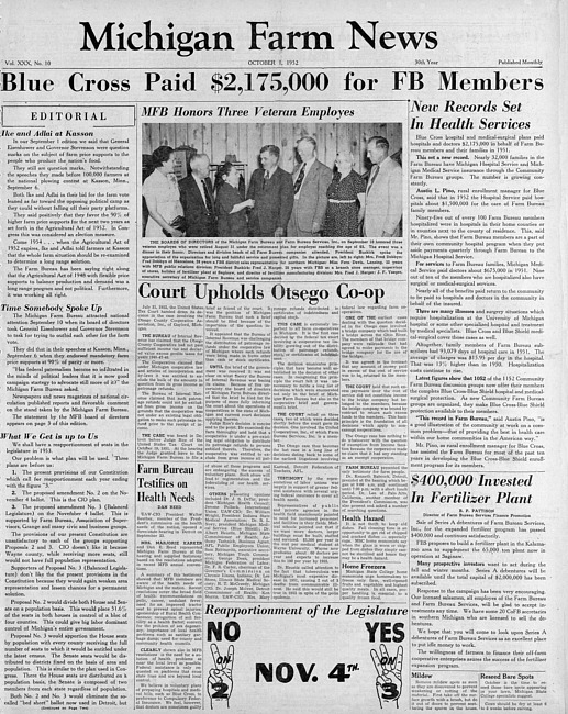 Michigan farm news. (1952 October)