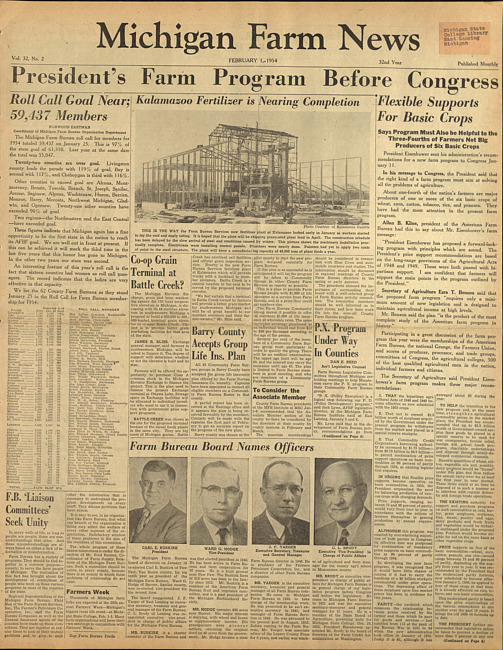 Michigan farm news. (1954 February 1)