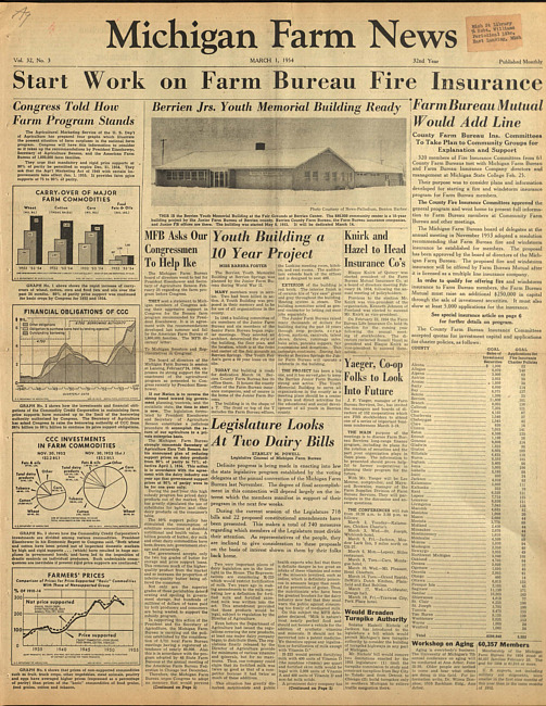 Michigan farm news. (1954 March 1)