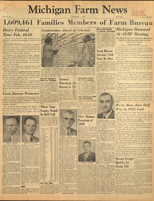 Michigan farm news. (1955 January 1)