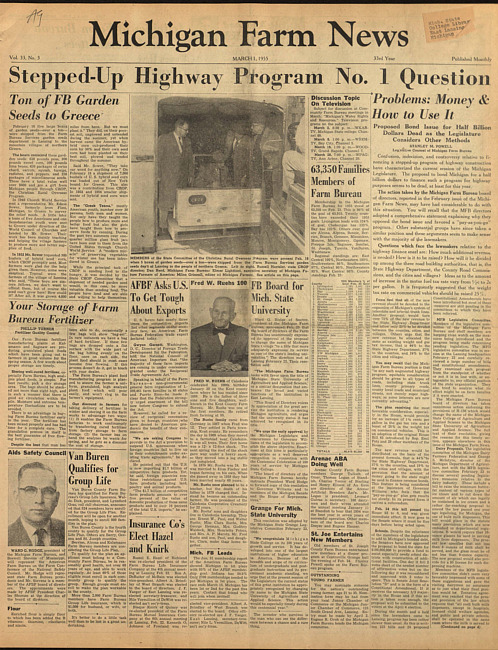 Michigan farm news. (1955 March 1)