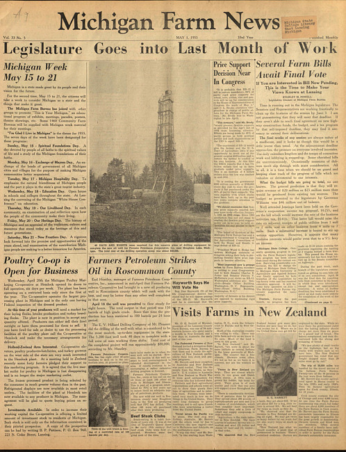 Michigan farm news. (1955 May 1)