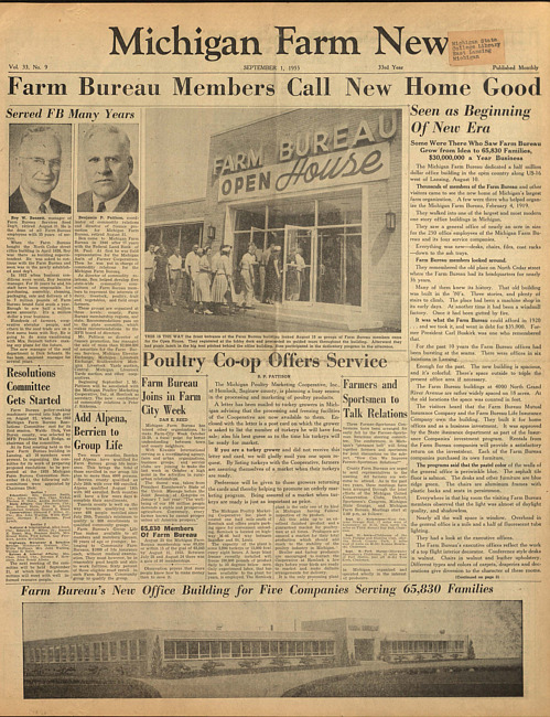 Michigan farm news. (1955 September 1)