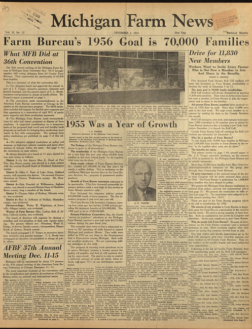 Michigan farm news. (1955 December 1)