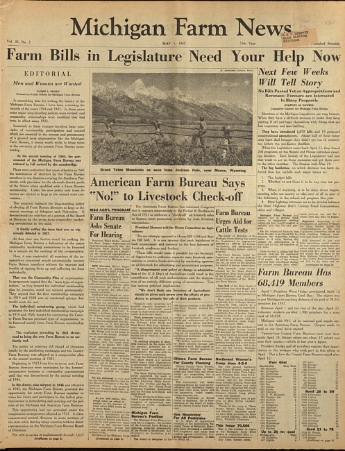 Michigan farm news. (1957 May 1)