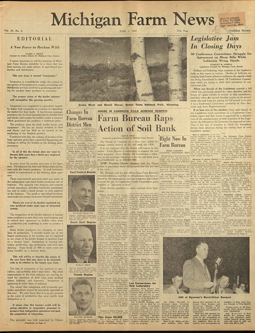 Michigan farm news. (1957 June 1)