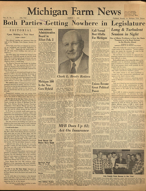 Michigan farm news. (1959 March 1)