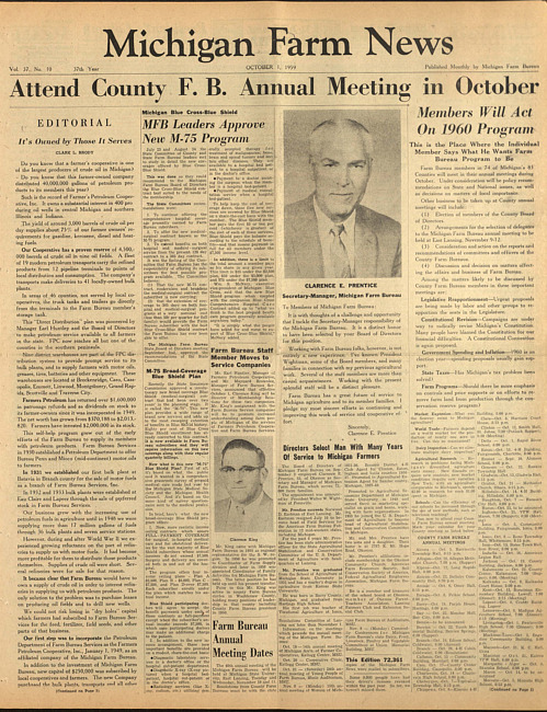 Michigan farm news. (1959 October 1)