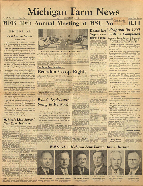 Michigan farm news. (1959 November 1)