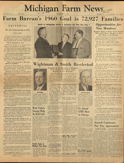 Michigan farm news. (1959 December 1)