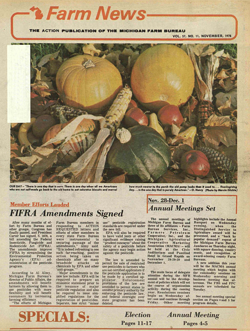 Farm news. (1978 November)