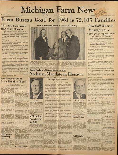 Michigan farm news. (1960 December 1)