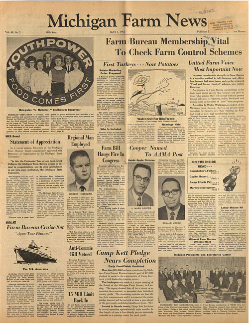 Michigan farm news. (1962 May 1)