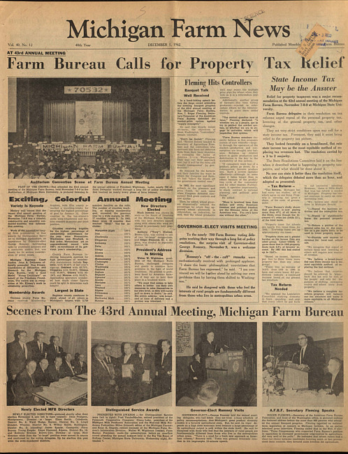 Michigan farm news. (1962 December 1)