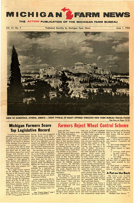Michigan farm news. (1963 June)