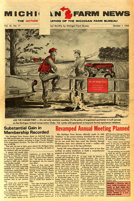 Michigan farm news. (1963 October)