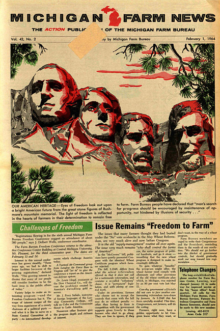Michigan farm news. (1964 February)