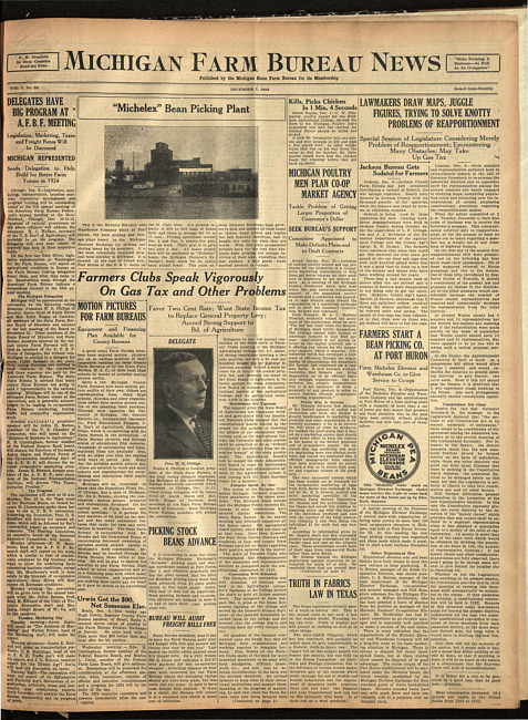 Michigan Farm Bureau news. (1923 December 7)