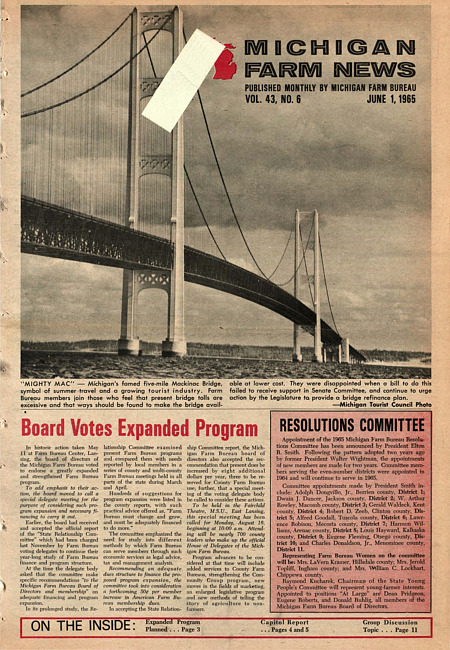 Michigan farm news. (1965 June)