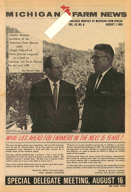 Michigan farm news. (1965 August)