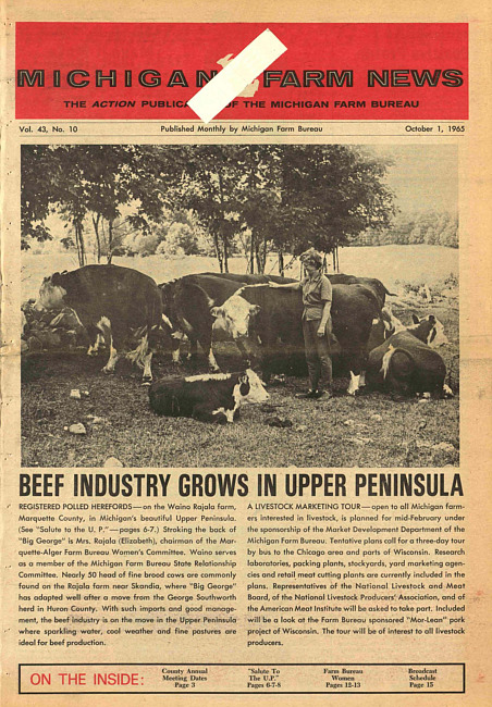 Michigan farm news. (1965 October)
