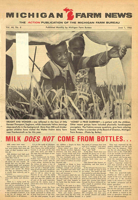 Michigan farm news. (1966 June)