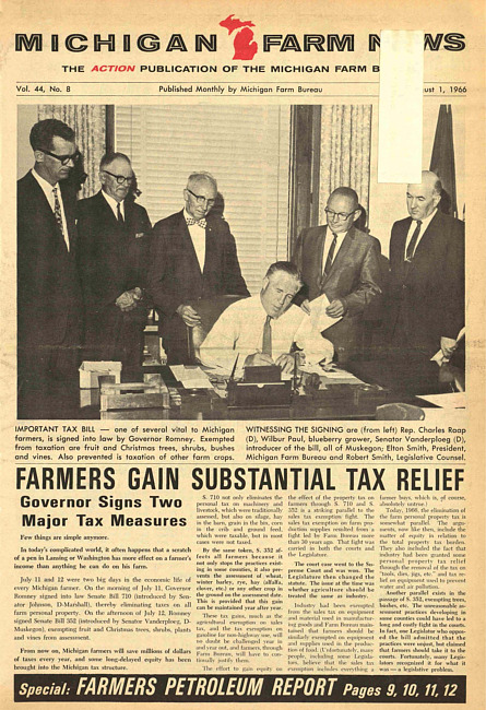 Michigan farm news. (1966 August)