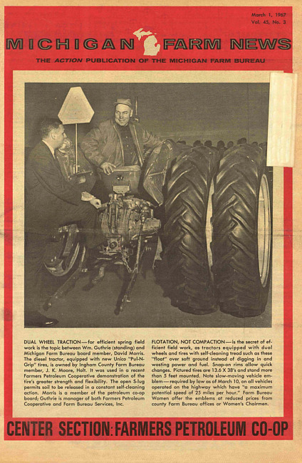 Michigan farm news. (1967 March)