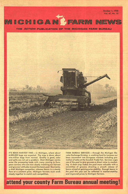 Michigan farm news. (1968 October)