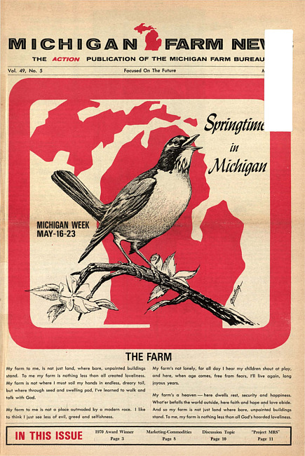 Michigan farm news. (1970 May)