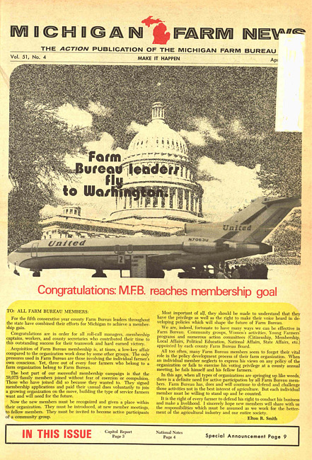 Michigan farm news. (1972 April)