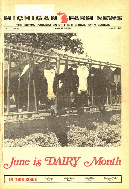 Michigan farm news. (1972 June)