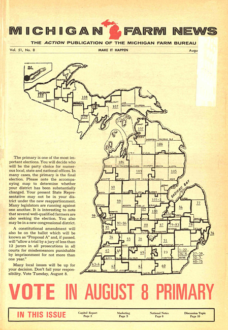 Michigan farm news. (1972 August)