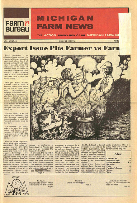 Michigan farm news. (1973 August)
