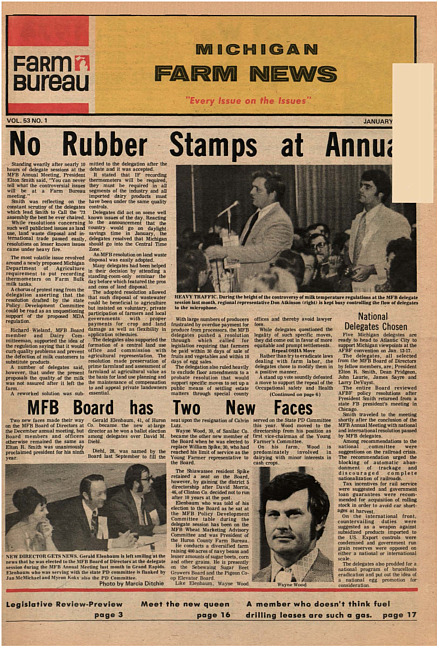 Michigan farm news. (1974 January)