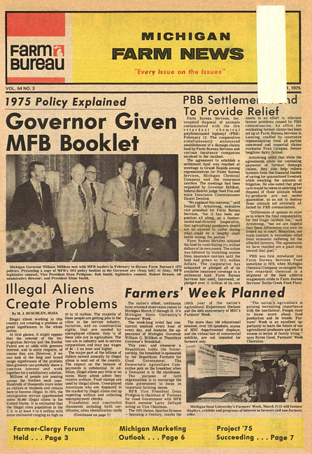 Michigan farm news. (1975 March)