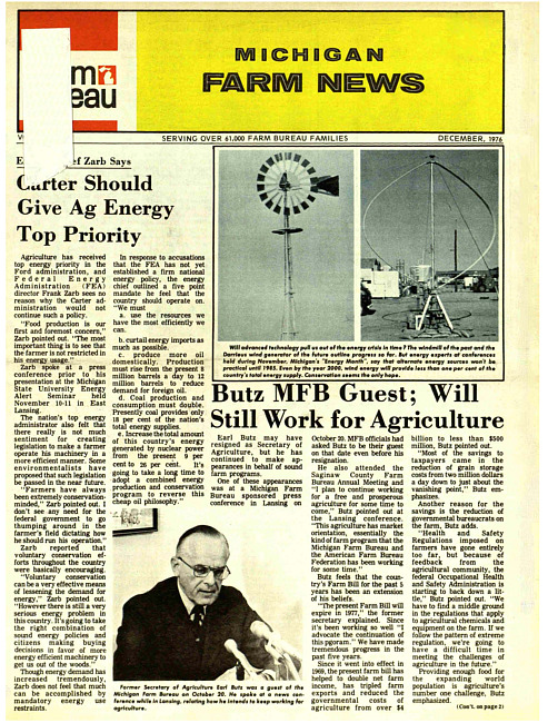 Michigan farm news. (1976 December)